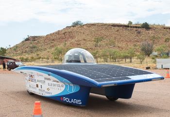 Blue Sky racing solar car.